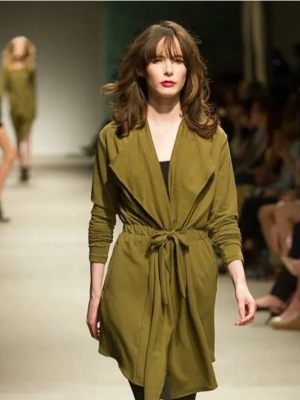 Rebecca King Military green trench